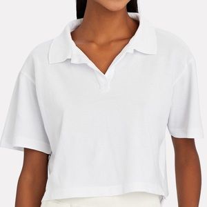 Classic White Short Sleeve Polo Shirt